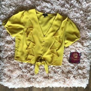 Ruffle Babydoll Crop Top